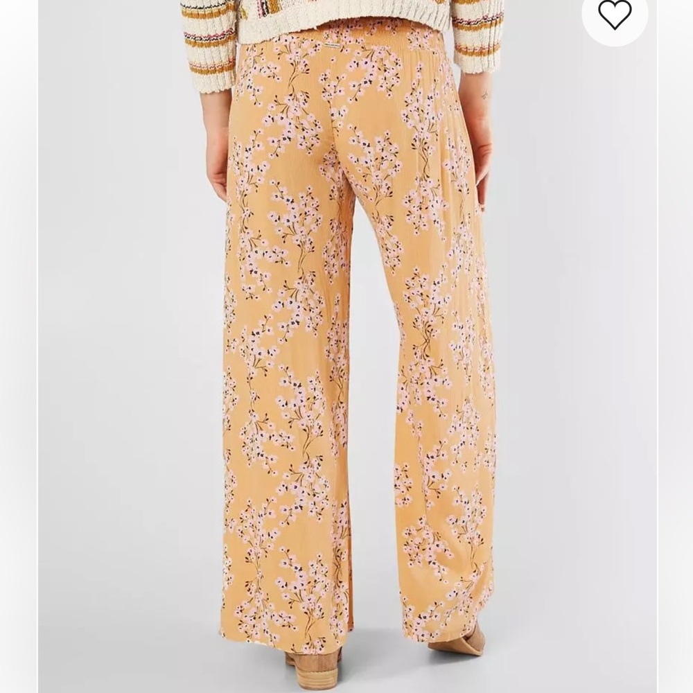Billabong Wandering Soul Wide Leg Pant in Golden Hour Size Large - Picture 2 of 8